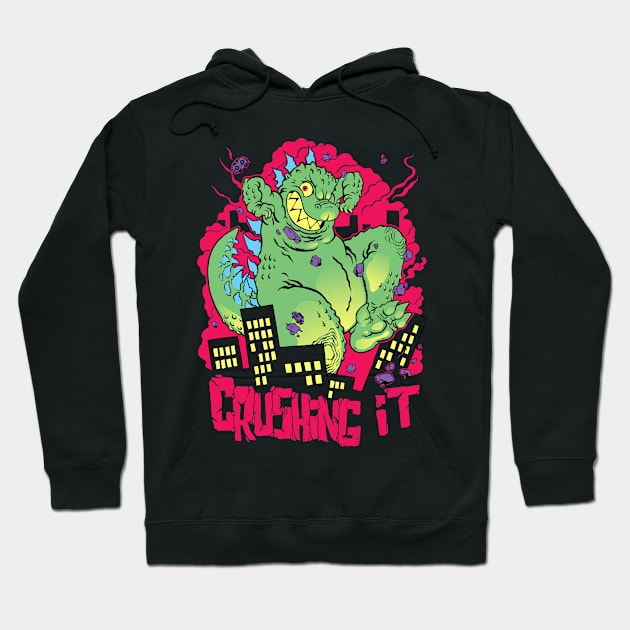 Crushing it Hoodie by RobS